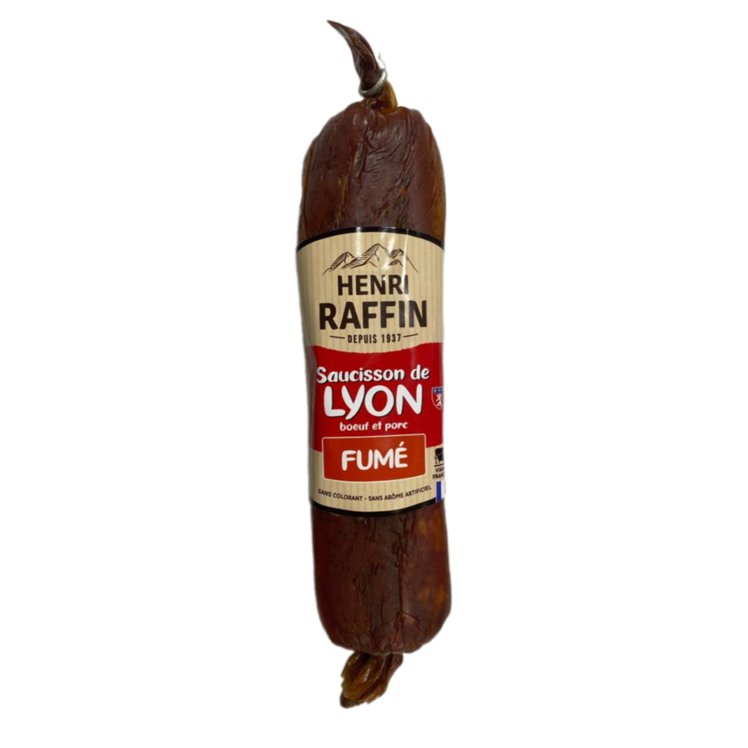 Колбаса свино-говяжья копченная de Lyon 400 грамм